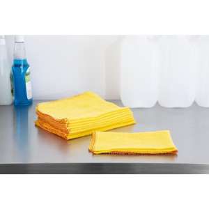 Yellow Dust Cloths - Pack of 10 - Jantex