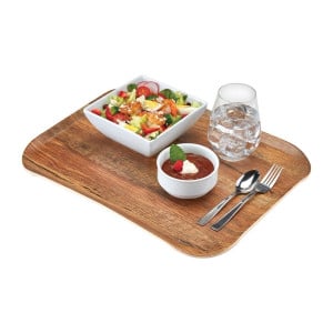 Century natural oak brown polyester tray - 330 x 430mm - Cambro - Fourniresto