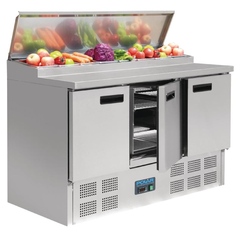 Comptoir De Préparation Réfrigéré Pizzas et Salades Série G - 390L Polar - Fourniresto