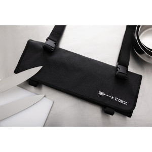 Knife Case in Fabric With Black Strap 11 Pieces - Dick