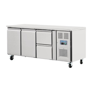 Refrigerated Table 2 Doors 2 Drawers Series U - 417L - Polar - Fourniresto