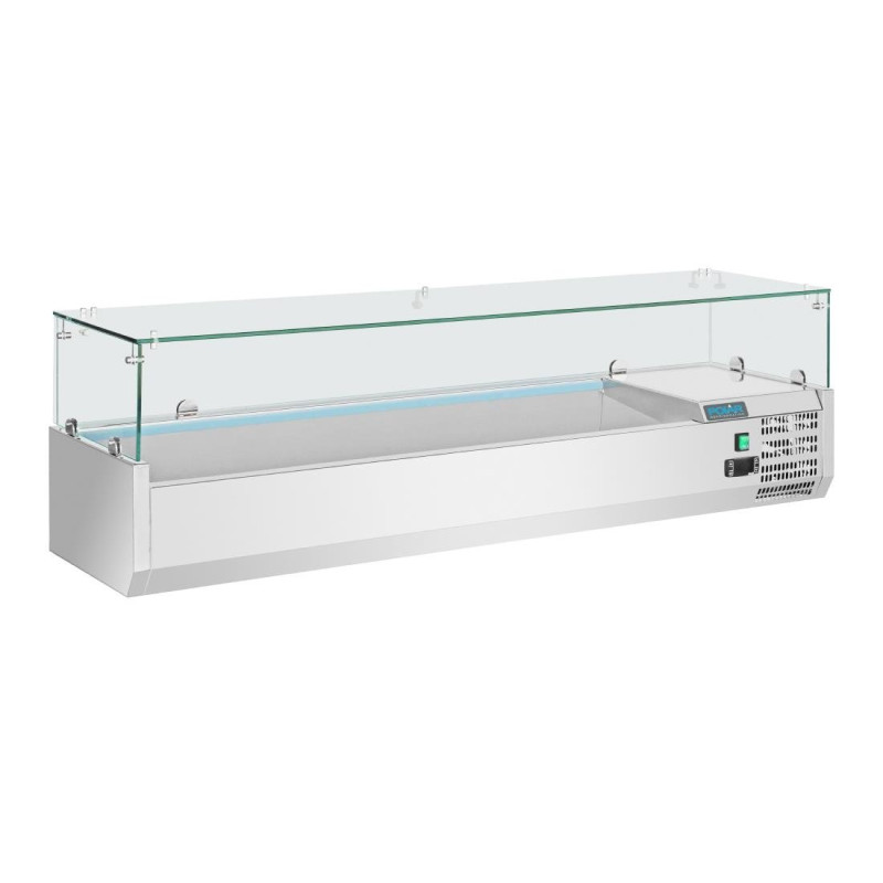 Refrigerated Display Case with 5X GN 1/3 and 1X GN 1/2 Ingredients - G Series - Polar - Fourniresto