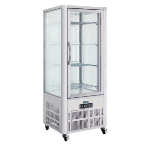 Stainless Steel Pastry Display Case 1 Glass Door Series G - 400L - Polar - Fourniresto