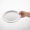 Hliníkový plech na pizzu so širokým okrajom - Ø200mm - Vogue - Fourniresto
