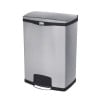 Front pedal stainless steel Slim Jim trash can - 90L - Rubbermaid