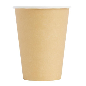 Disposable Cups Hot Drinks Brown - 340ml - Pack of 1000 - Fiesta