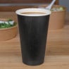 Black Single Wall Cups - 455ml - Pack of 1000 - Fiesta