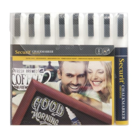 Set of 8 Illumigraph Erasable Markers - Securit - Fourniresto