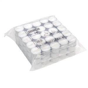 Čajové sviečky 8 hodín Ø 40 mm - Sada 75 - Olympia