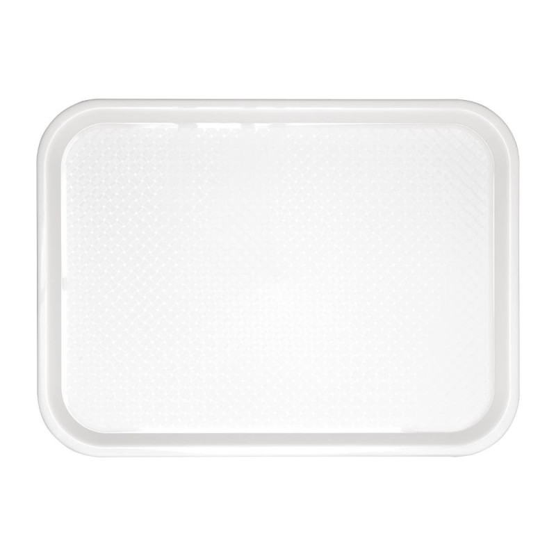 Plateau Fast Food En Plastique  Blanc 345 X 265Mm - Olympia KRISTALLON - Fourniresto