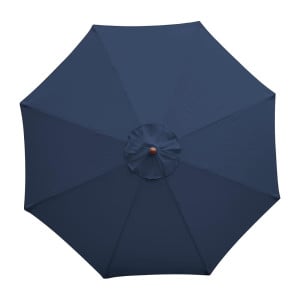 Round Navy Blue Parasol - H 3000mm - Bolero