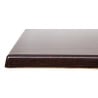 Dark Brown Square Table Top - 600 mm - Bolero