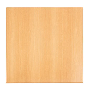 Square Beech Effect Table Top - 700mm - Bolero