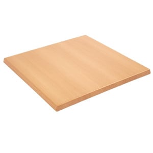 Square Beech Effect Table Top - 700mm - Bolero