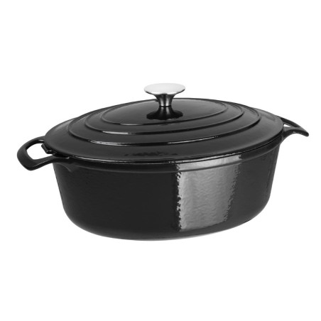 Cocotte Ovale Čierna - 5L - Vogue