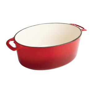 Cocotte oválna červená - 5L - Vogue