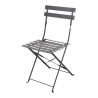 Chaises De Terrasse En Acier - Noires - Lot De 2 - Bolero - Fourniresto