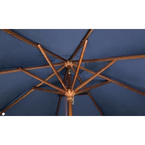 Navy Blue Square Parasol - L 2500mm - Bolero