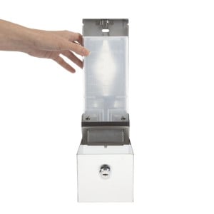 Stainless Steel Liquid Soap Dispenser - 1L - Jantex