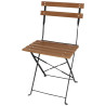 Chaises bistro en imitation bois - Lot de 2 - Bolero - Fourniresto