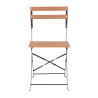 Chaises bistro en imitation bois - Lot de 2 - Bolero - Fourniresto