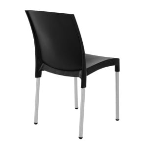 Chaises bistro empilables noires - Lot de 4 - Bolero