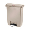 Kôš na odpad s pedálom Slim Jim Beige - 30L - Rubbermaid