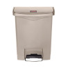 Kôš na odpad s pedálom Slim Jim Beige - 30L - Rubbermaid