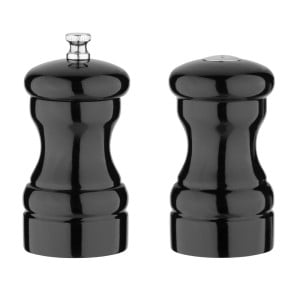 Salt and pepper set in black wood - Olympia - Fourniresto