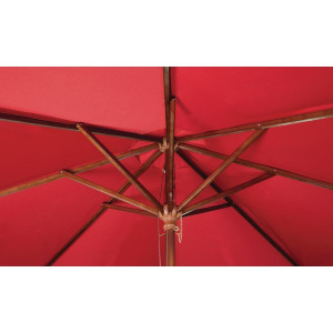 Parasol Carré Rouge - 2,5m - Bolero