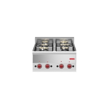 Above 4 high gas burners to place prof 600 - Gastro M - Fourniresto