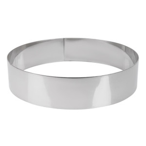 Stainless steel mousse ring 200 x 45mm - De Buyer - Fourniresto