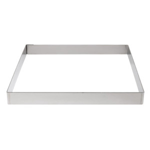 Cercle Na Koláč Štvorcový z Nerezovej Ocele - D 200 x Š 200mm- De Buyer