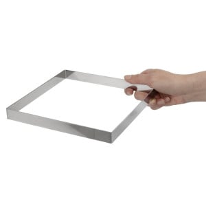Cercle Na Koláč Štvorcový z Nerezovej Ocele - D 200 x Š 200mm- De Buyer