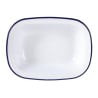 Plat de service acier émaillé 280x190x55mm - Lot de 6 - Olympia - Fourniresto