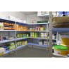 Modular Shelving in Corner 4 Levels - W 849 x D 400mm - Tournus