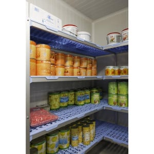 Modular Shelving Unit in Corner 4 Levels - W 649 x D 500mm - Tournus