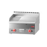 Plancha Gaz Doska Pololesklá Poloryhovaná - L 600 x P 600mm - Gastro M