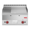 Plancha Gaz Doska Pololesklá Poloryhovaná - L 600 x P 600mm - Gastro M