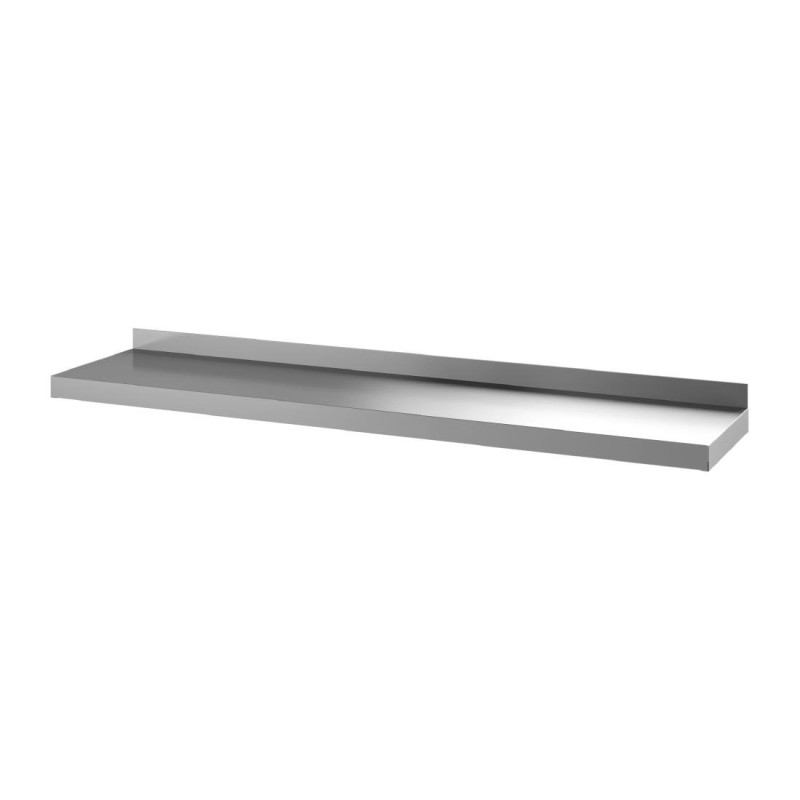 Wall Shelf in Stainless Steel Without Brackets - W 1400 x D 400mm - Gastro M