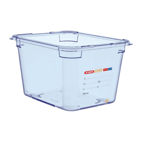 Blue Airtight Container ABS - GN 1/2 200 mm - Araven - Fourniresto