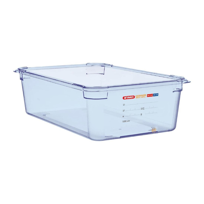 Blue airtight container ABS GN1/1 150mm - Araven - Fourniresto