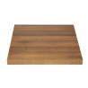 Square Table Top Oak Wood Effect Rustic - L 700mm - Bolero