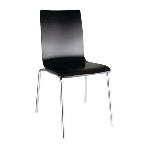 Black square back chair - Set of 4 - Bolero - Fourniresto