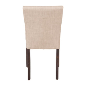 Contemporary chair in natural jute canvas - Set of 2 - Bolero - Fourniresto