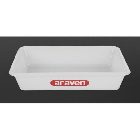 Bac Alimentaire Peu Profond Transparent 300Mm - Araven - Fourniresto