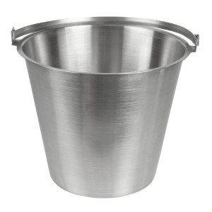 Stainless steel bucket 12L - Jantex - Fourniresto