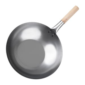 Steel Wok - 35.6 cm - Vogue - Fourniresto