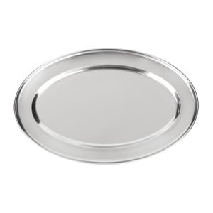 Oval stainless steel serving dish - 500mm - Olympia - Fourniresto