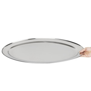 Oval stainless steel serving dish - 660mm - Olympia - Fourniresto